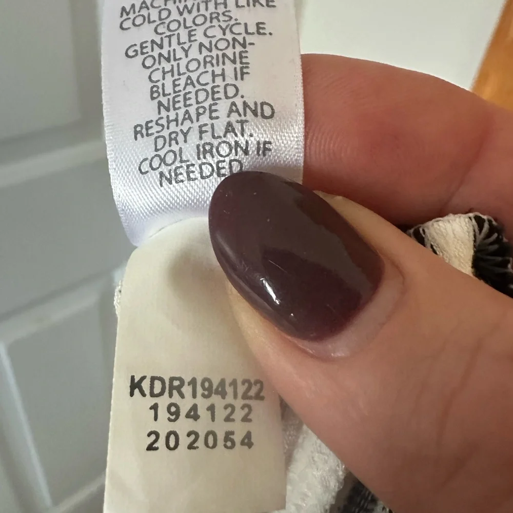 J. Jill Wearever sleeveless dress Black and White Striped. Size large petite. - Picture 9 of 9